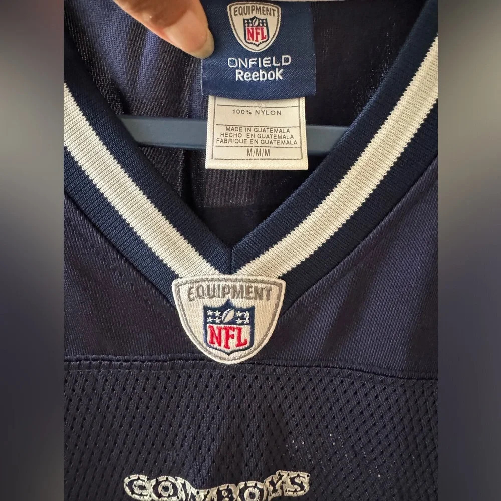 Reebok NFL On Field Jersey Dallas Cowboys Marion Barber #24 Blue Size Medium - Picture 3 of 12
